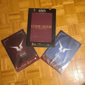 Code Geass 3pc Artbook Set - 10th Anniversary Memorial Booklets & Wonder…